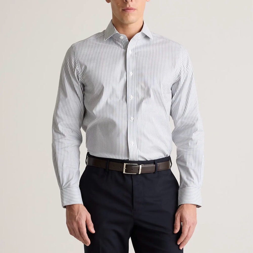 Quince Men's Organic Cotton Oxford Non-Iron Dress Shirt
